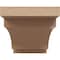 Ekena Millwork 10"W x 20"D x 10"H Wide Mediterranean Rough Cedar Woodgrain TimberThane Corbel, Primed Tan CORUR10X20X10MEDRCPR - alternate 4
